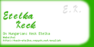 etelka keck business card